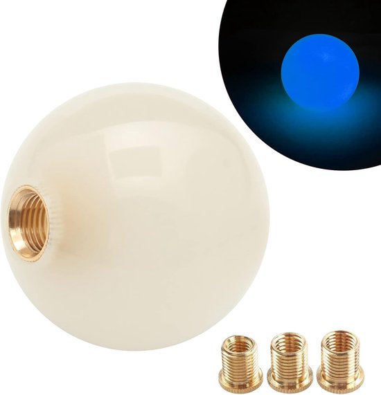 Schakelknop 8 Bal - Versnellingspookknop Biljart - Auto Interieur Tuning - Aluminium Acryl Materiaal - 5.4 cm - Zwart — afbeelding 2