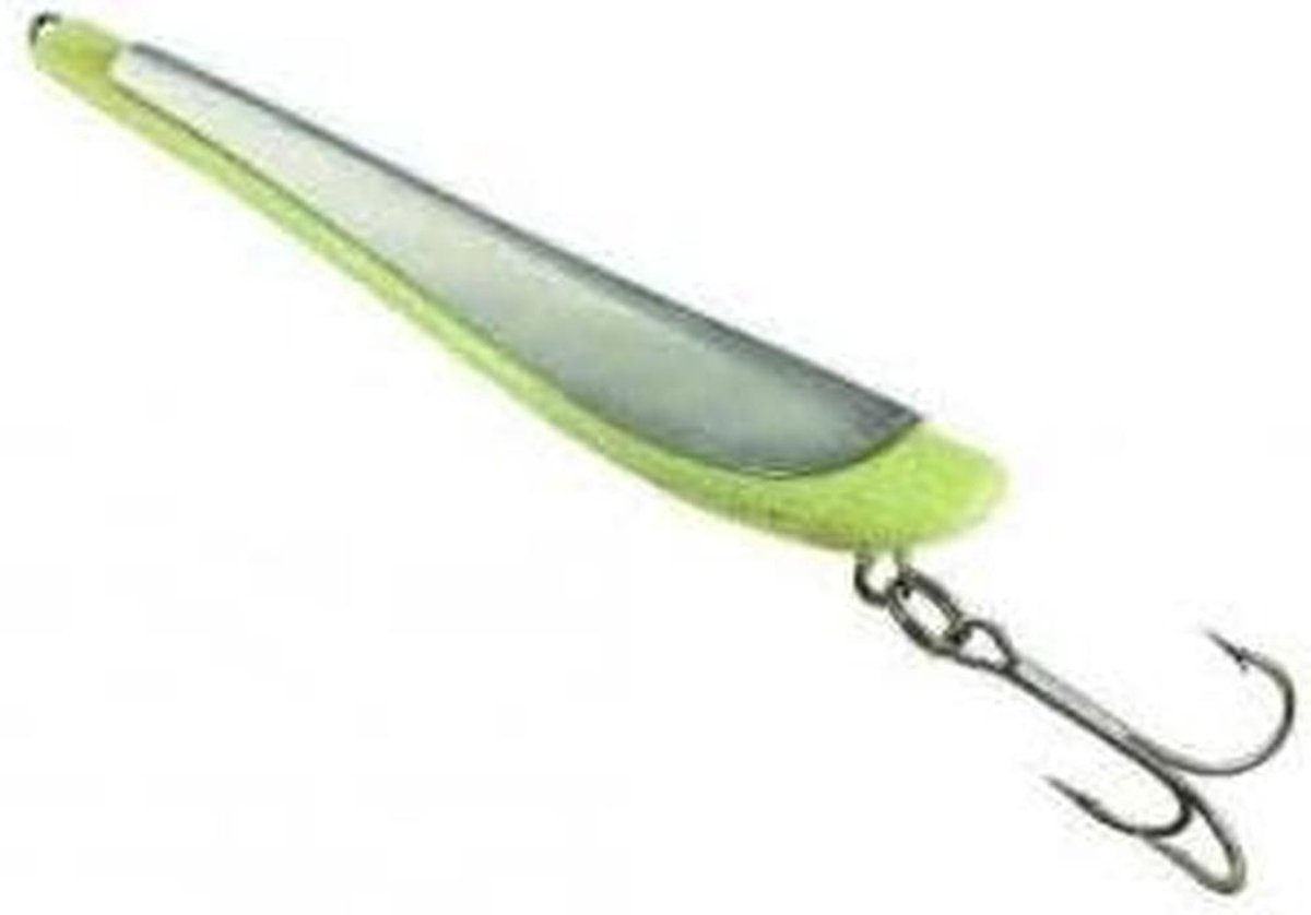 Pilker Hitra Rattle - Zelfoplichtend kunstaas - Vissen in diep water - Glittereffect en rammelkralen - 500g - Wit