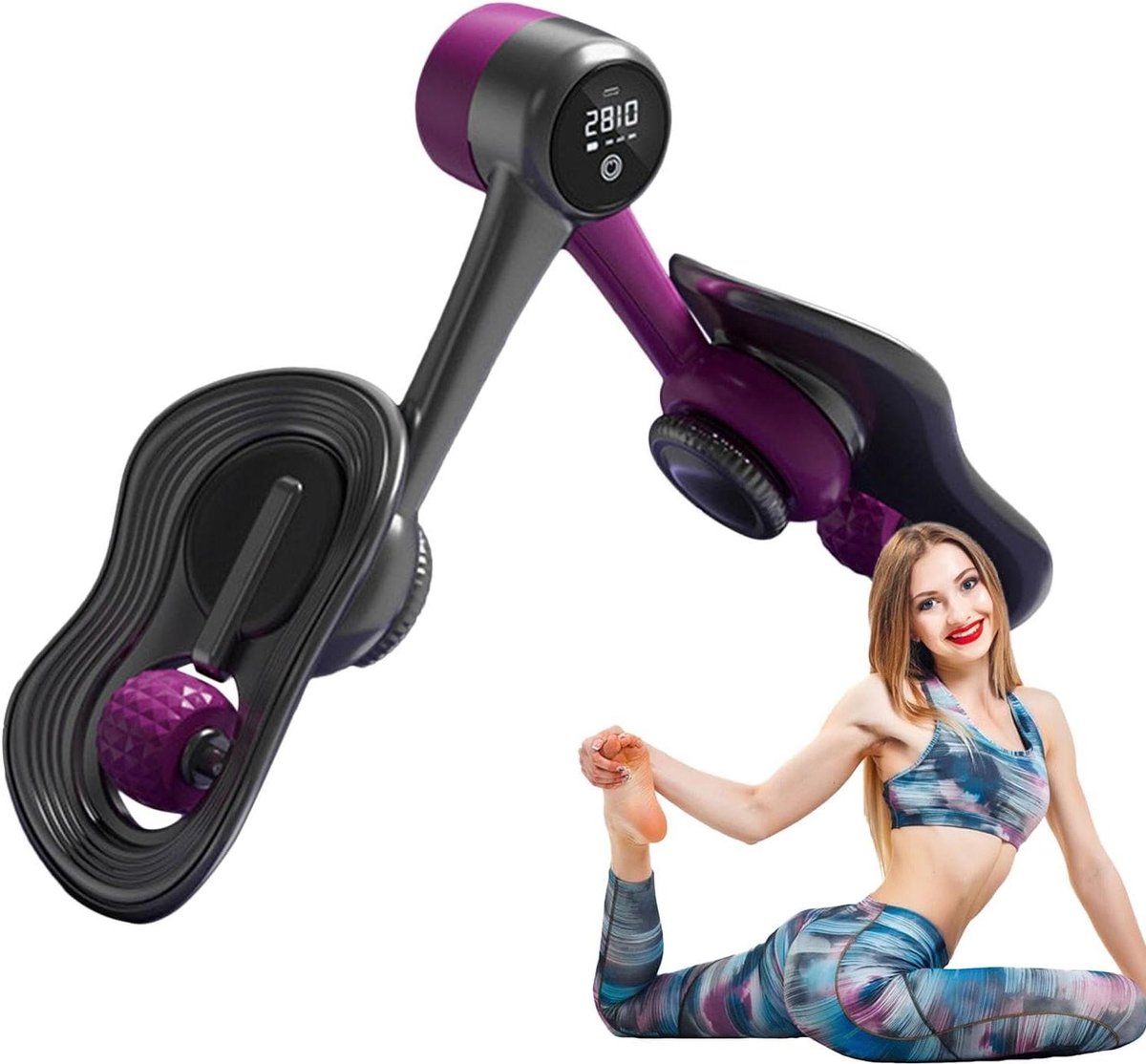 Binnenbeen Trainer - Fitness Tool - Lichaam Vormgeven - Met Tellers - 32 x 24 cm - Paars