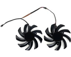 85mm koelventilator voor Powercolor RX 6700 6650 6600 XT 5700 5600 V2 voor Fighter grafische kaarten(Black A-Fan)