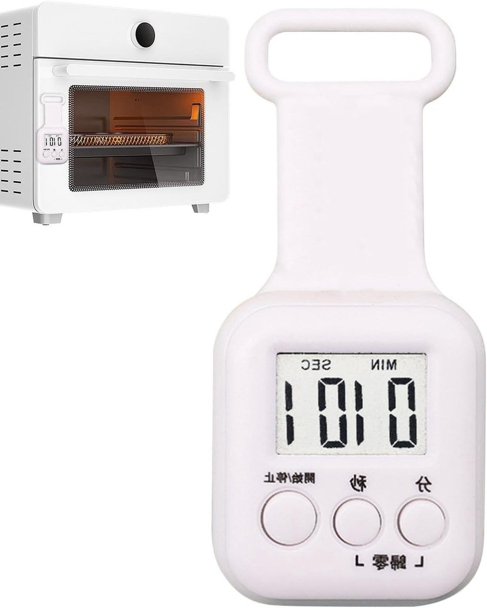 Digitale Timer - Chronometer - Activiteiten Timen - Magnetische Bevestiging - 77 cm - Wit