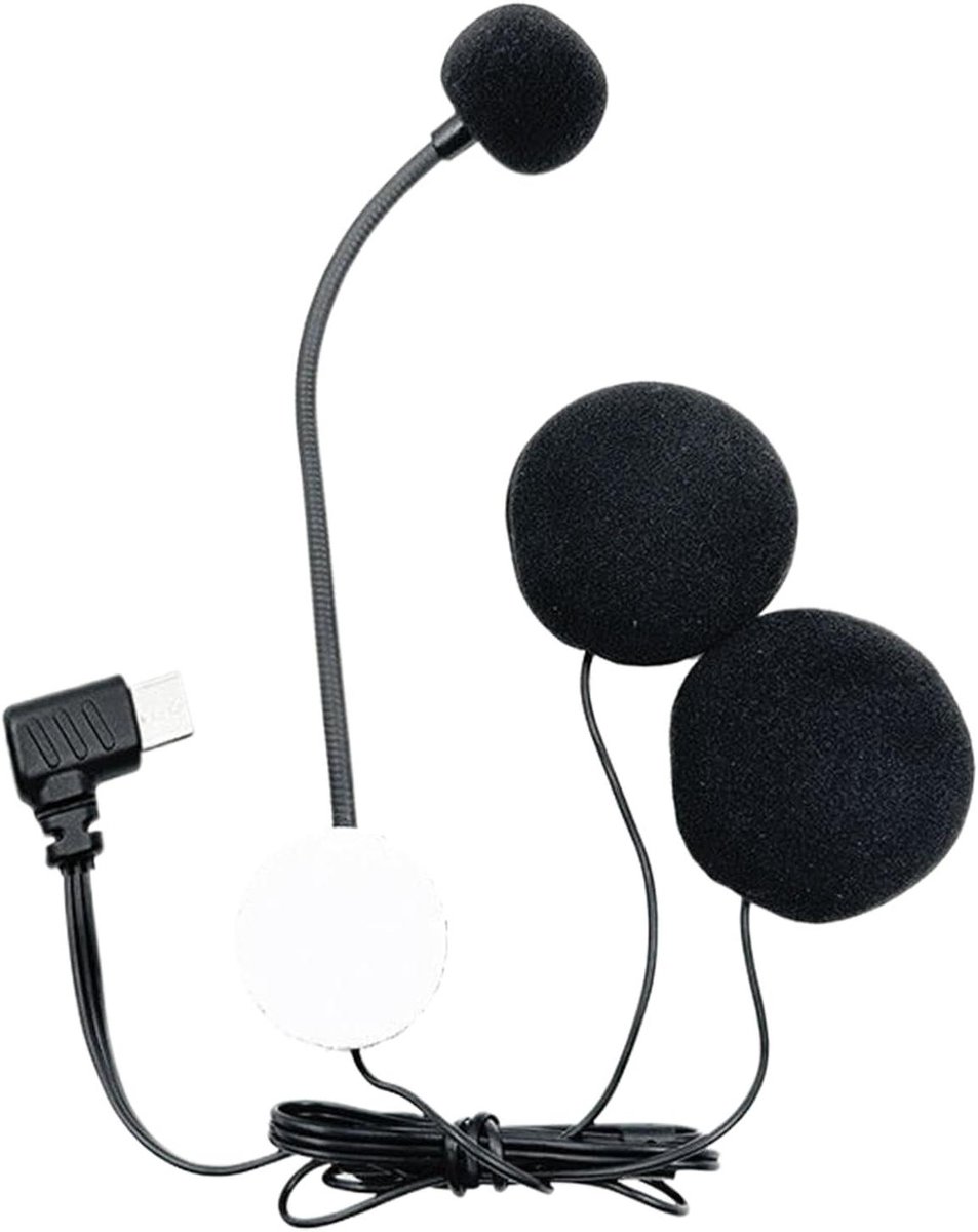 Motorhelm Communicatie Systeem - Helm Microfoon Speaker - Motor Rijden - HD Ruisonderdrukking - Single Count - Zwart