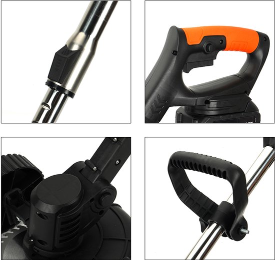 21V Draadloze Elektrische Bosmaaier - Grastrimmer Met 2 Accu's - Tuintrimmer - 3 Soorten Messen - Onkruidsnijder Geschikt Voor Tuin En Erf — afbeelding 2