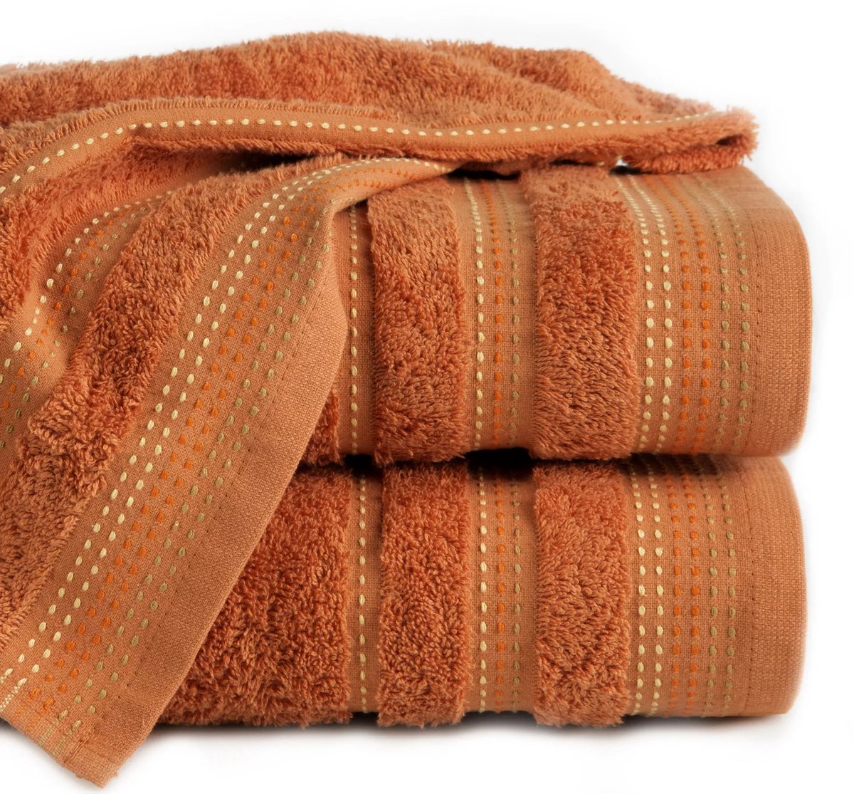 Pola Handdoek 50x90cm Oranje - Zacht & Absorberend Katoen