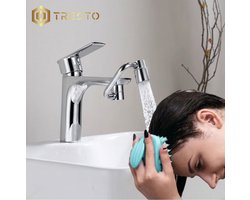 TRESTO - Kraan Opzetstuk - Kraan Verlengstuk - kraankop - RVS - draaibaar - 2 standen - perlator - roterend - flexibel - Opzetstuk - Verlengstuk - Rond model - waterbesparend - keukenkraan - badkamerkraan - zwenkbaar - afwassen - M22 - M24