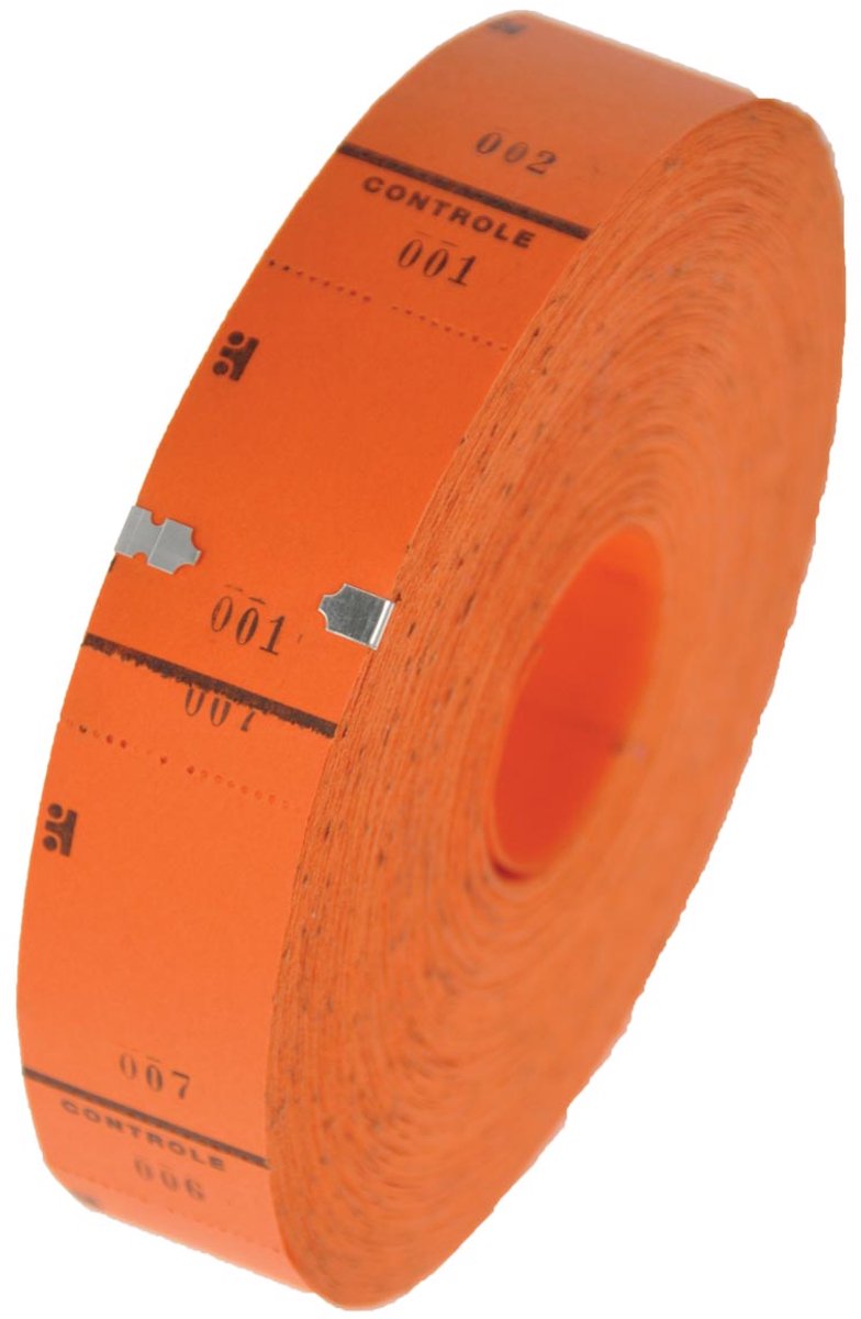 Ticketrol, 1000 tickets, oranje