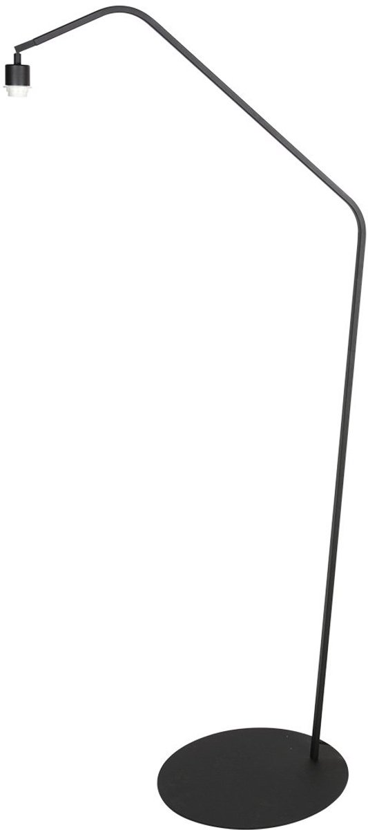 Anne Light & home Vloerlamp - zwart - ZigZag - kunststof metaal - losse armatuur - E27 - 4218ZW - Anne Lighting