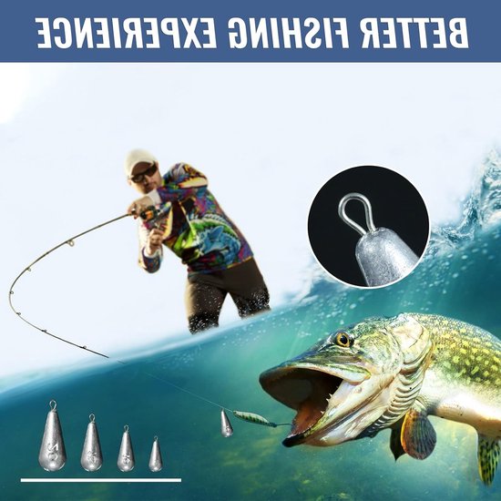 20 Stuks Vissen Gewichten - Drop Shot Lood 5g/10g/15g/20g - Perfect voor Zee- en Zoetwatervissen — afbeelding 3