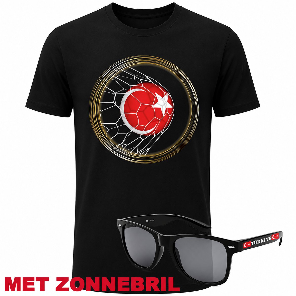 Turkije WK 2026 Heren T-shirt Voetbal Maan Ster Goal