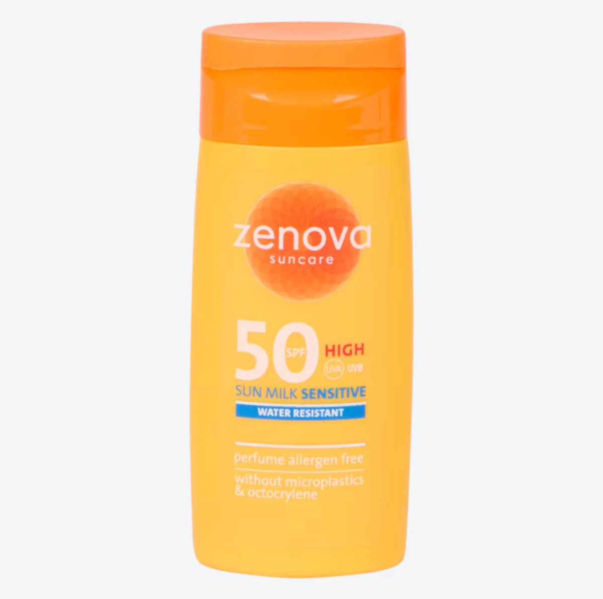 Zenova Sensitive Zonnebrandcrème - SPF 50 - 50 ml - Gevoelige Huid - Parfumvrij & Microplasticvrij - Waterafstotend - Zonnebrandmelk - Zonnenbrand