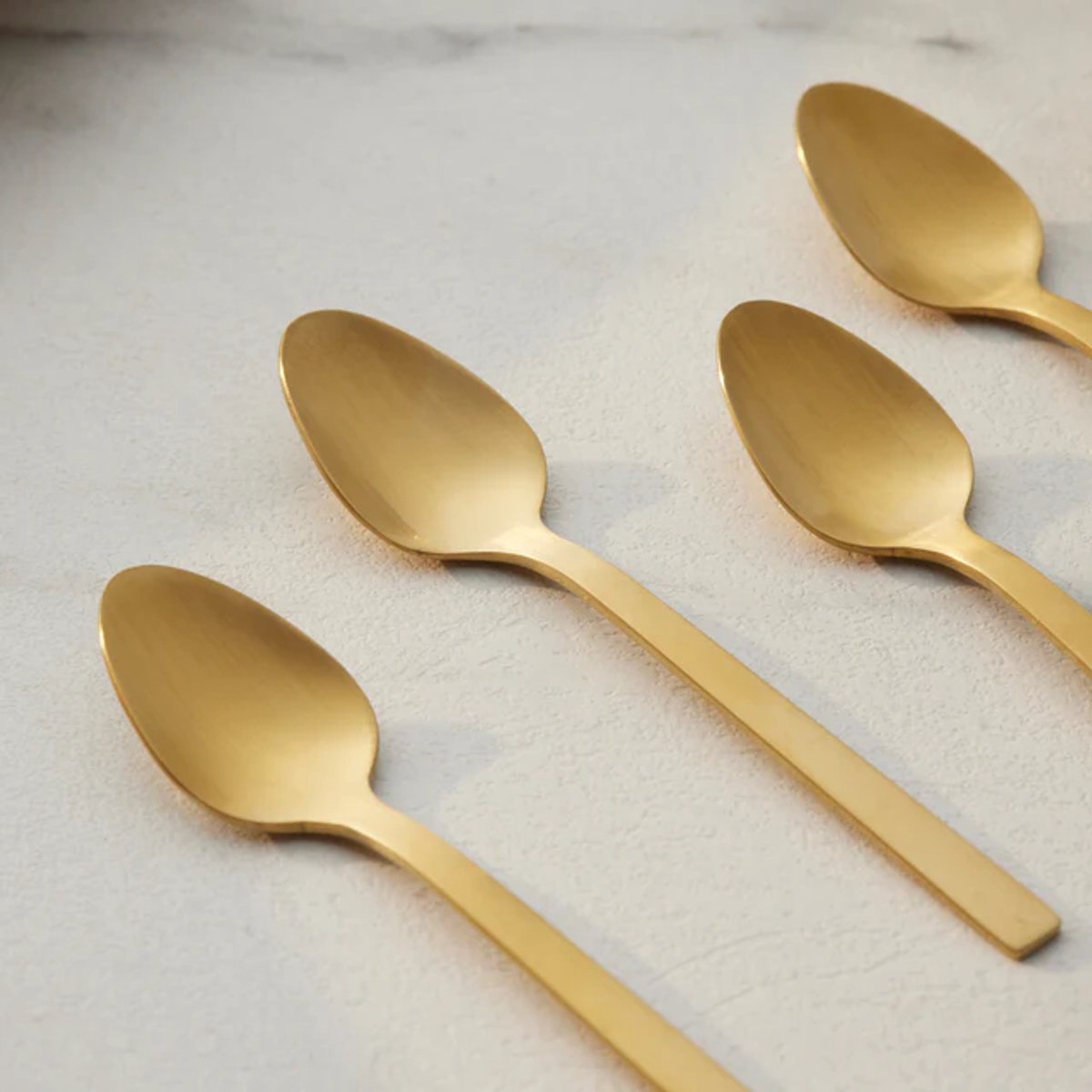 Karaca Sedir - Theelepel Goud – 6 Delig – 304 RVS – Luxe Gouden Theelepels – Premium Design