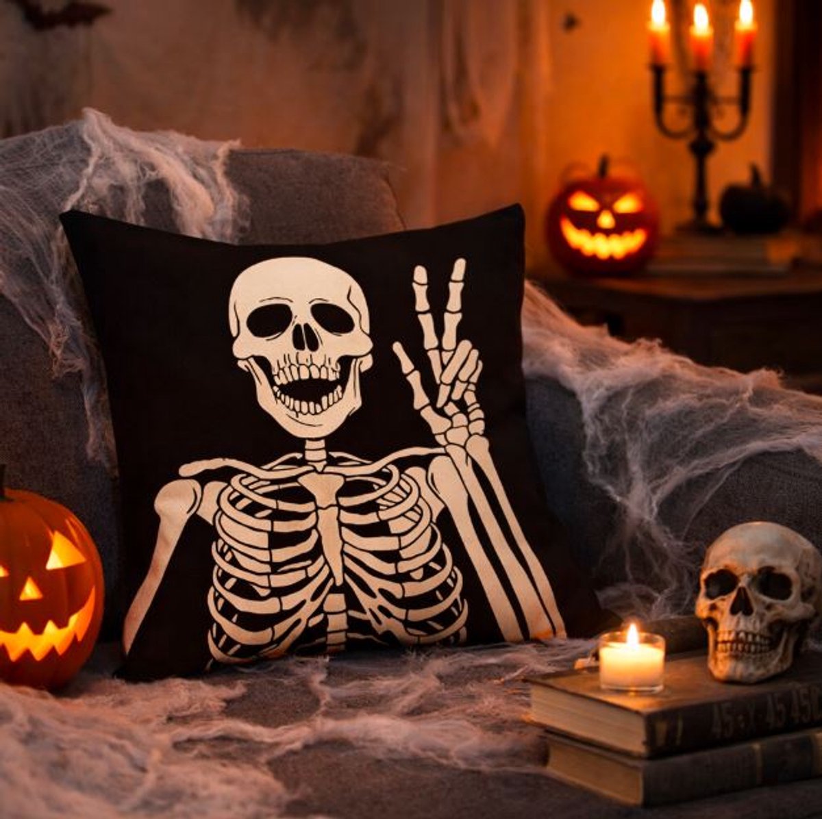Bone Chilling Collection Kussenhoes - 45x45 cm