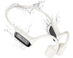 Sportoortjes - Beengeleidende hoofdtelefoon - Open sporthoofdtelefoon - Draadloze oortjes - Waterdicht - Uniek LED-display – Compact ontwerp – Stijlvol uiterlijk – Heldere geluidskwaliteit – Bluetooth 5.4