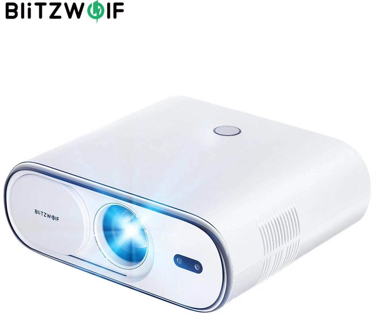 BlitzWolf BW-V5 Air Smart Beamer – Projector met Netflix & Google TV, 480 ANSI lumen, HDR10+, Automatische Keystone-correctie, tot 180 inch beeld, Home Cinema Beamer, EU-stekker