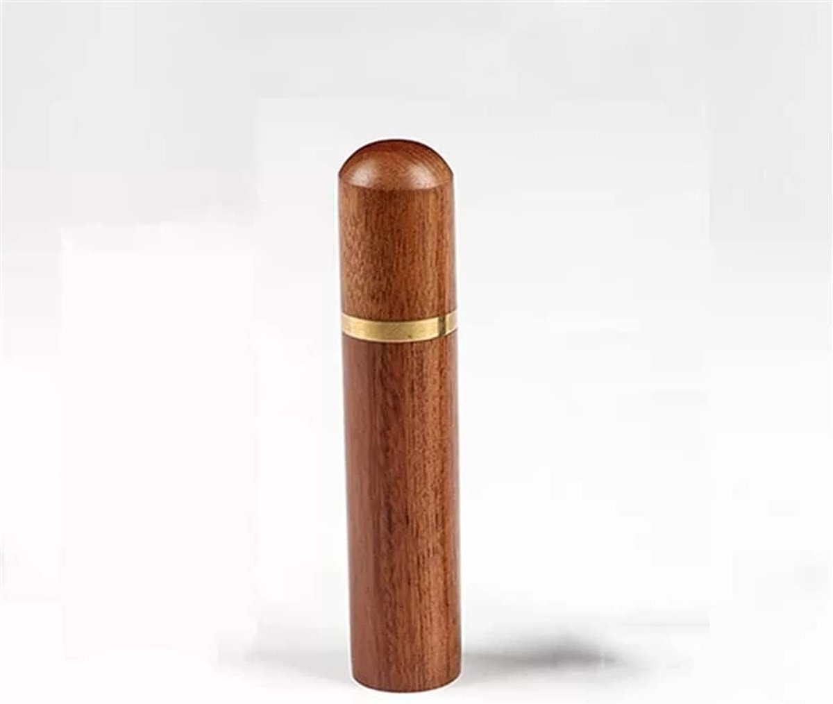Tandenstokerhouder Houten Capsule - Houten Houder Draagbare Doos - Hygiënisch Tandenpoetsen - Natuurlijk Hout Design - 8.5x1.7cm - B