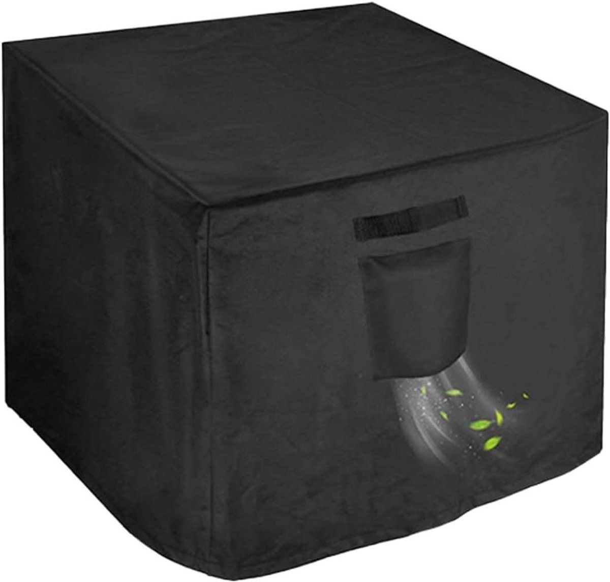 Vuurkorf Hoes - Beschermhoes Terras - Buiten Leven - Waterdicht Oxfordstof - 82x82x61cm - Zwart