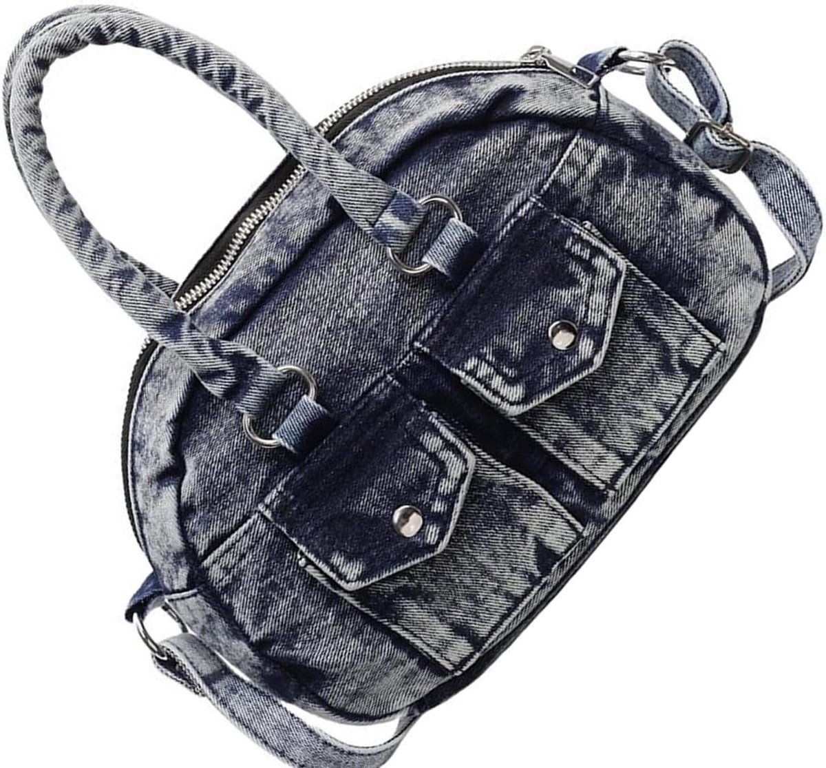 Dames Crossbody Tas - Jeans Handtas - Dagelijks Gebruik - Grote Capaciteit - 25 cm - Blauw