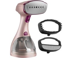 LEBENLANG Stoomstomer Stroomstrijker TESTSIEGER - 1500W & 300ml incl. strijkhandschoen & opzetstukken I Pro stoomstomer voor kleding I Stoomstrijkijzer stroomstrijkers stoombuegel stoombad stoombakje