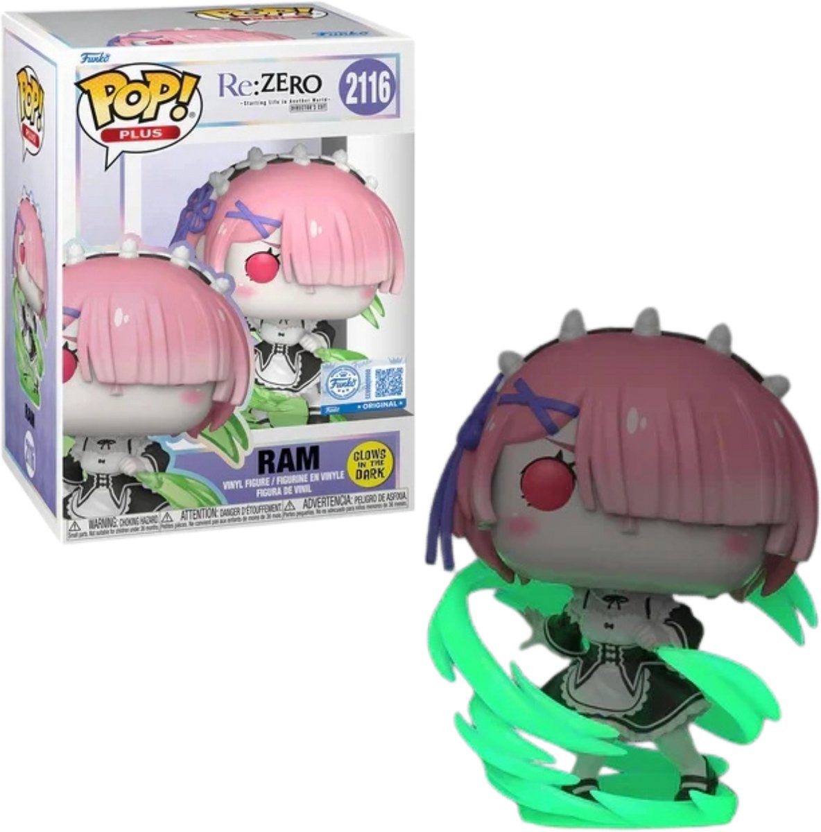 Funko POP! Ram wind magic GITD 2116 RE:ZERO EXCLUSIVE