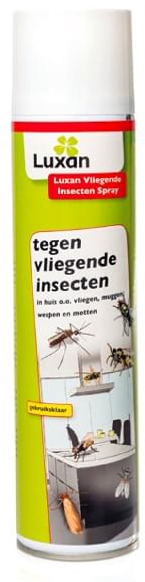 Luxan Vliegende Insecten Spray (400 ml) - Krachtige Insecticide - Met gratis cheatsheet