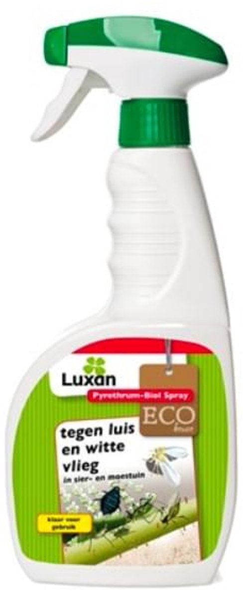 Luxan Pyrethrum-Biol spray tegen luizen en witte vliegen (750 ml) - Krachtige Insectenspray - Met gratis cheatsheet