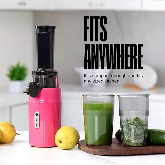 Slow Juicer met lage snelheid van 60 tpm - Compacte sapcentrifuge voor vers gezond sap — afbeelding 4