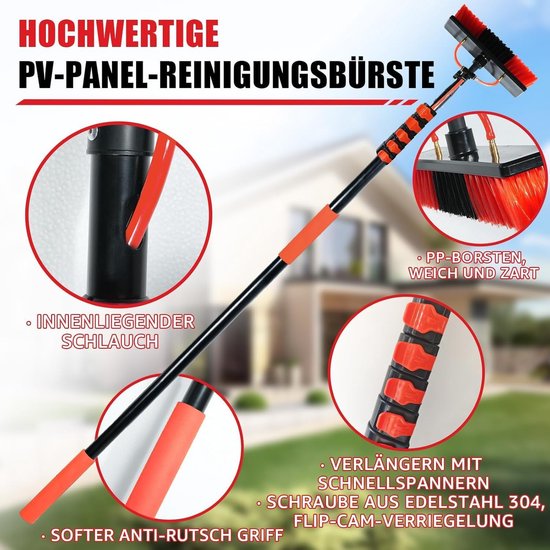 Wasborstel met Telescopische Steel - Autoborstel - Tuinslang — afbeelding 5