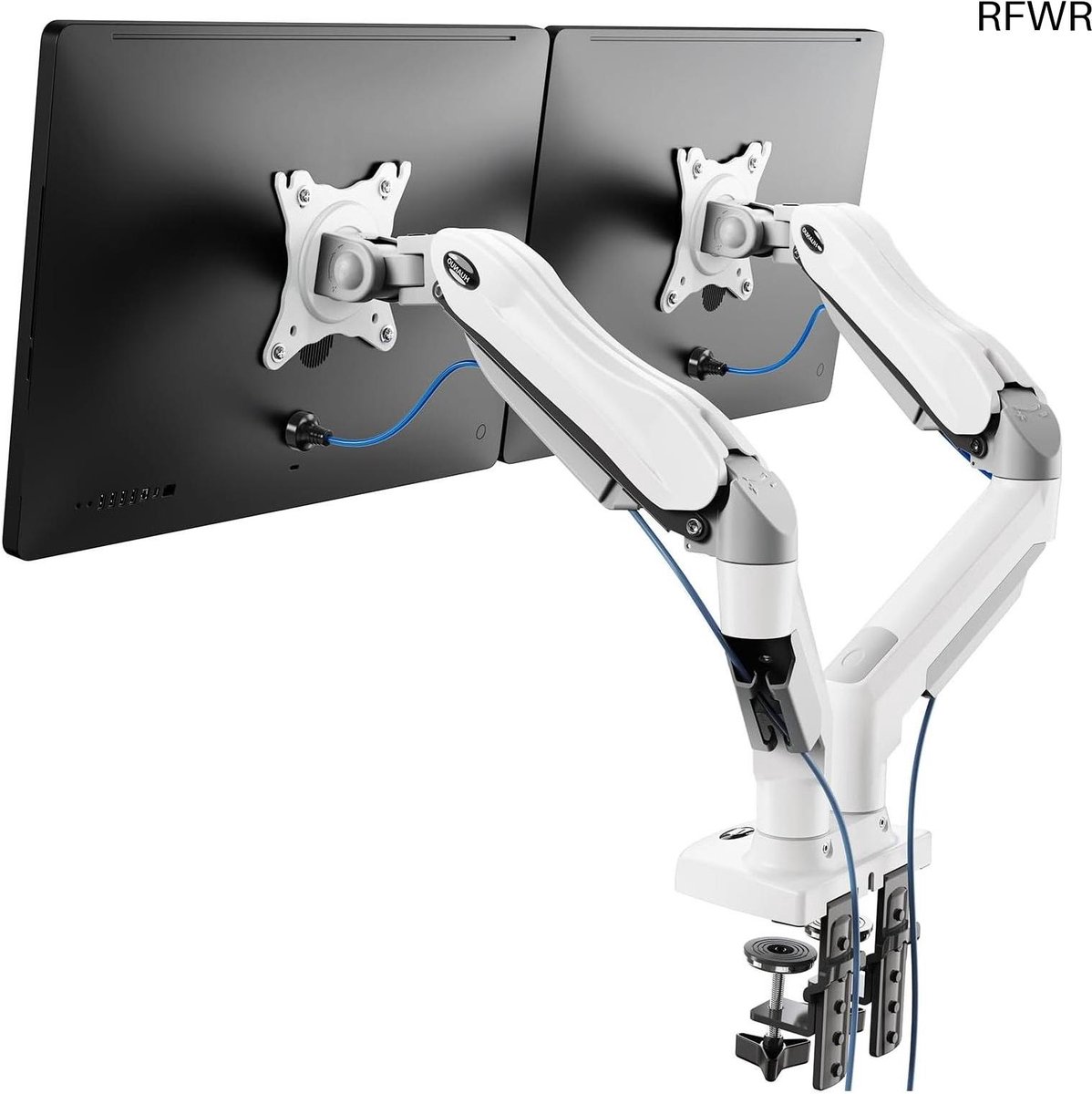 Monitor Arm 2 Schermen - Standaard - Verhoger - stabiliteit