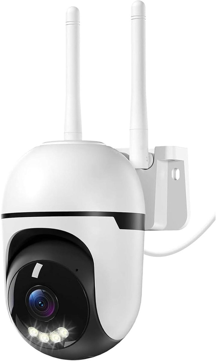Buiten Camera - Beveiligingscamera Wifi - Huis Bewaken - Kleur Nachtzicht - 2K Resolutie - Wit
