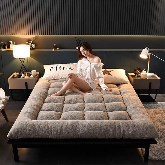 Dikke Futon Matras - Vloerbed - Gast slapen - Opvouwbaar ontwerp - 120x200cm - E — afbeelding 5
