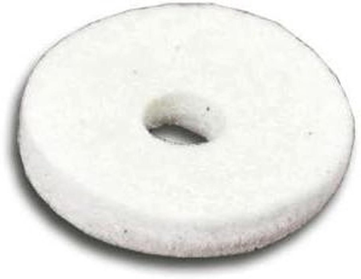 Platvilt Set - Drum Vilt - Drum Onderdelen - Standaard Maat - 40mm Diameter - Naturel