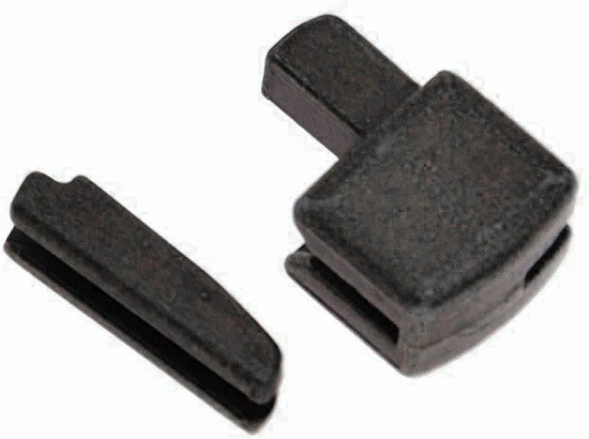 Rits Reparatie Sets - Rits Accessoires - Kleding Maken - Metalen Stopper - 5 Sets - Zwart