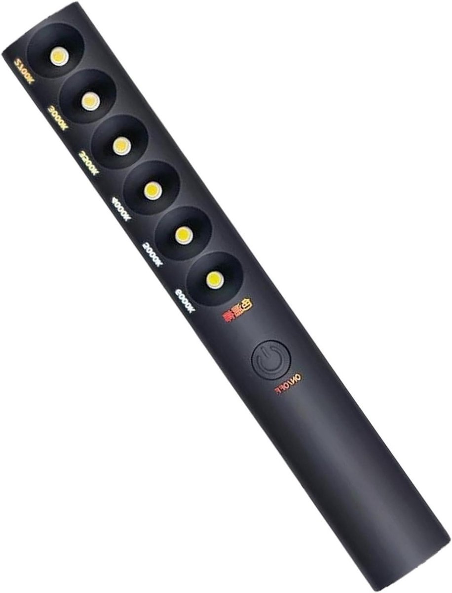 Lichtstick - Sfeerlicht - Video Fotografie - Instelbare Kleurtemperatuur - 23.5 cm - Zwart