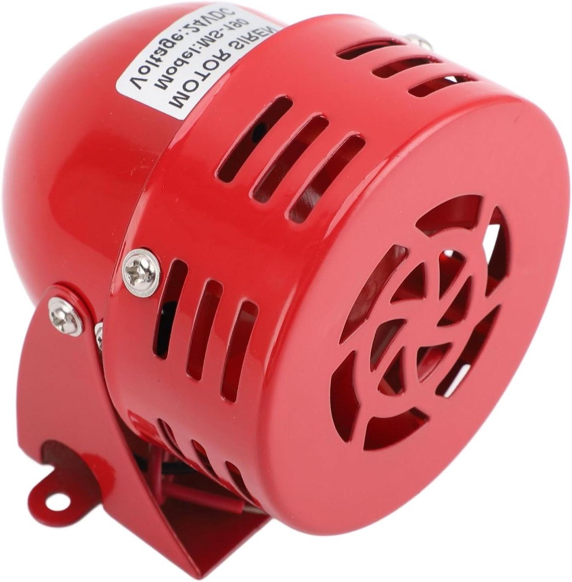 Motor Hoorn Zoemer - Elektrisch Alarm - Waarschuwing Geluid - 110 Decibel - 24V - Zwart