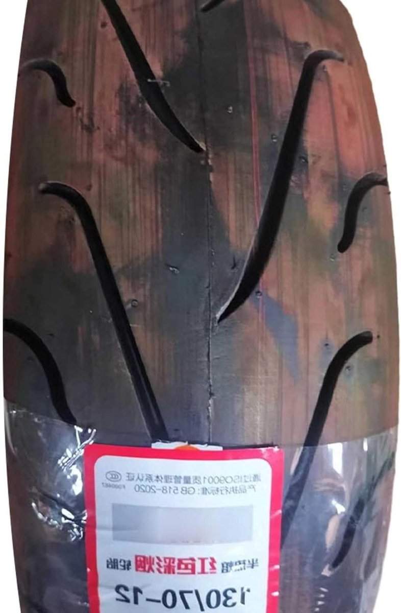 130/70-12 Band Roodkleurige (Smoke Bomb Red) 130/70-12 Tubeless Banden voor Motorfietsshows en Races