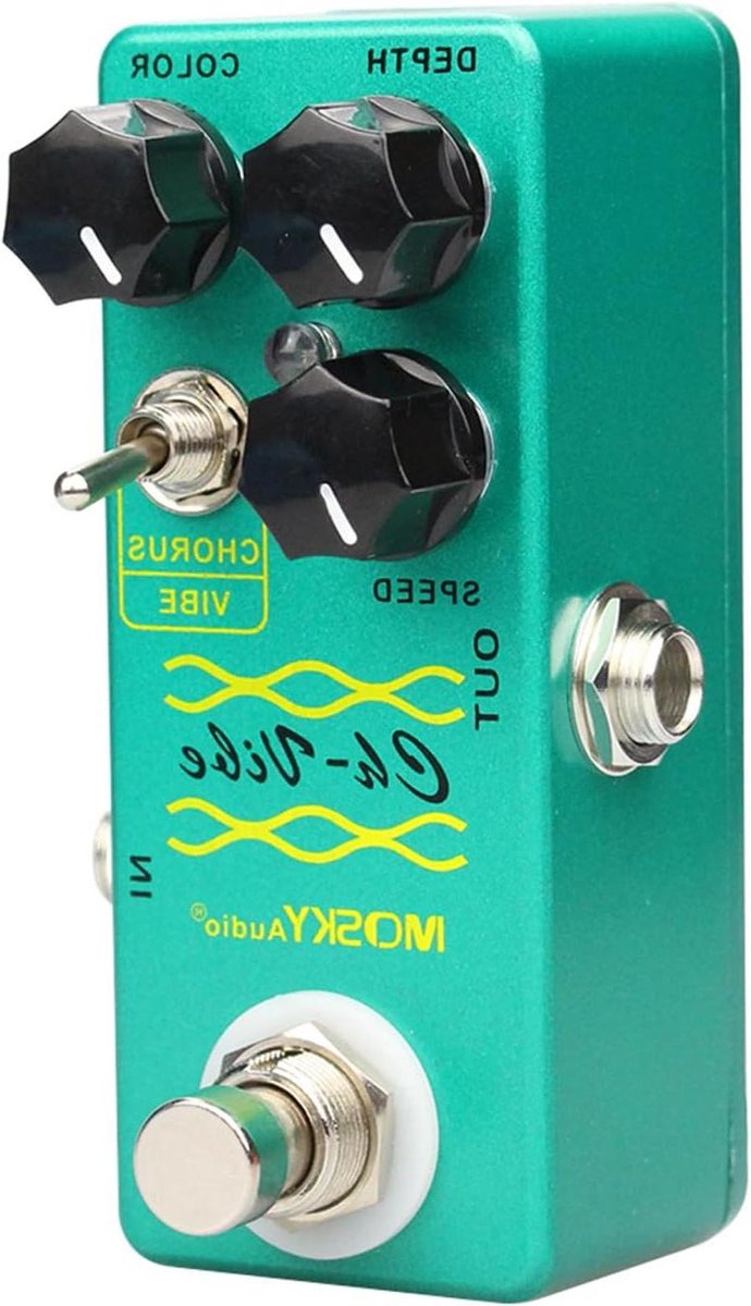 Gitaar Effectpedaal - Chorus Vibe - Muziek Maken - 2-in-1 Functie - Klein Formaat - Groen