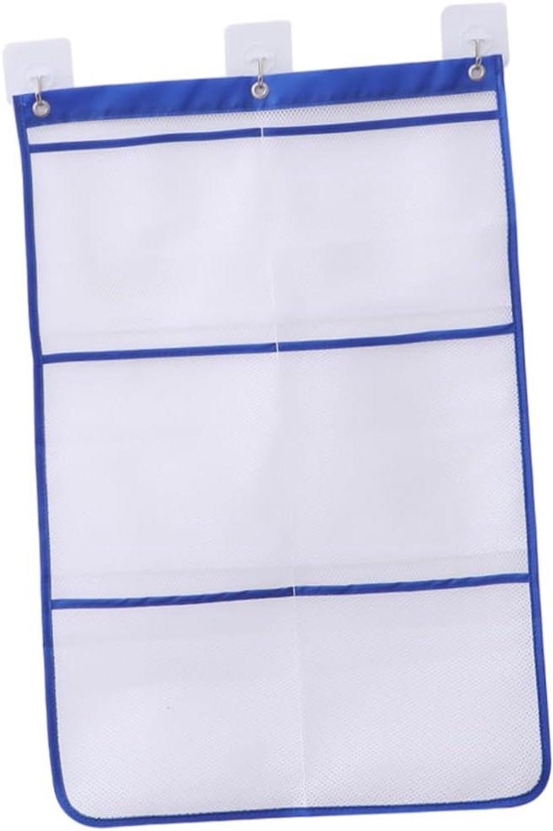 Hangende Organizer - Opbergtas Vakken - Badkamer Ordenen - Doorzichtig Gaas - 65 x 43 cm - Blauw