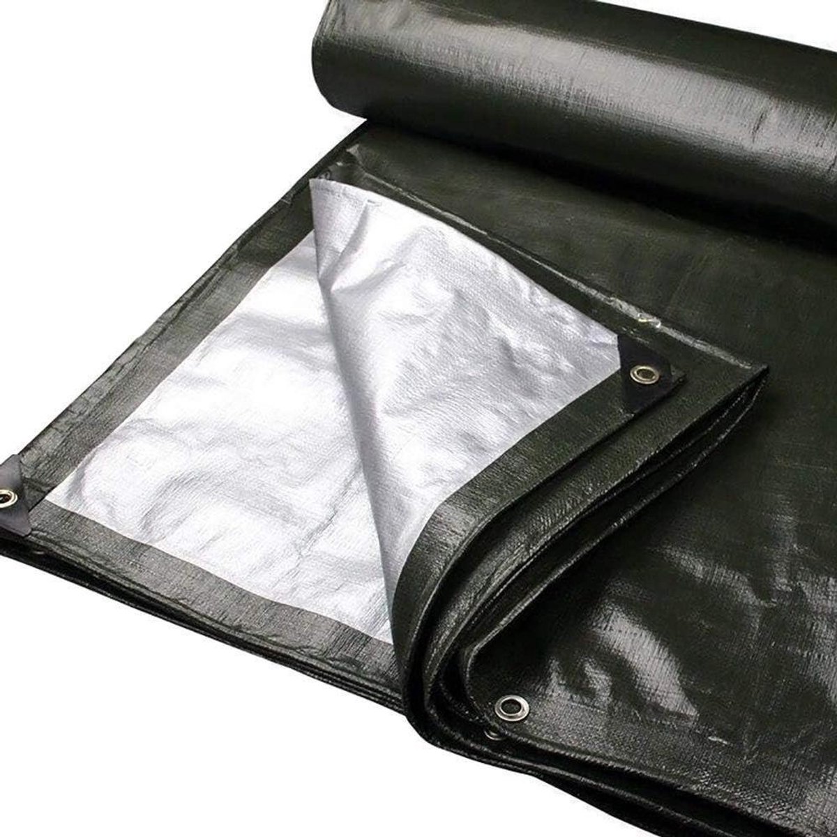 Zeildoek Heavy Duty - Waterdicht Tarp - Outdoor Bescherming - Scheurbestendig Materiaal - 2x2 Meter - Zwart