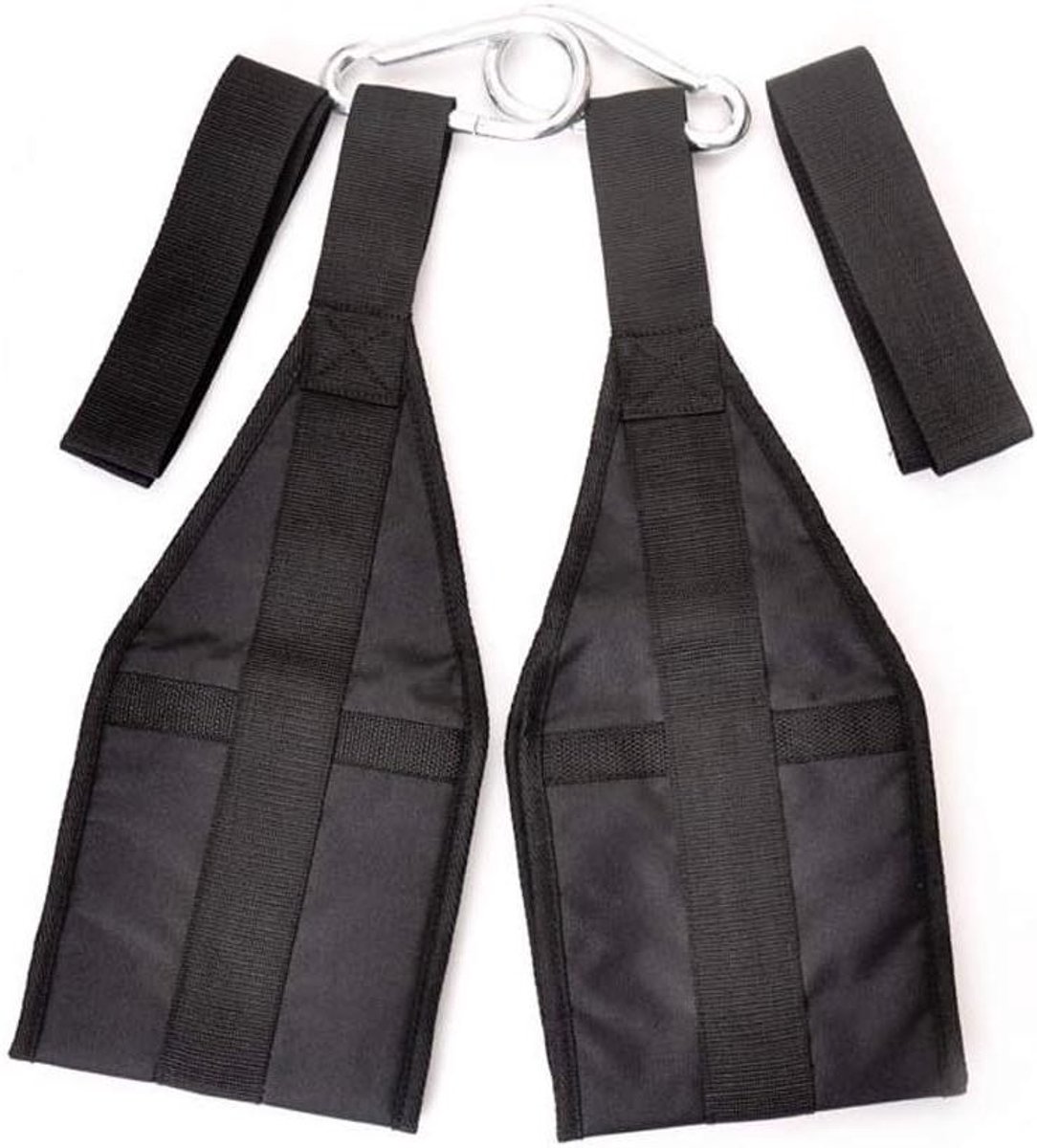 Buikspier Riemen - AB Sling - Core Training - Hoge Sterkte Nylon - Tot 120kg - Zwart