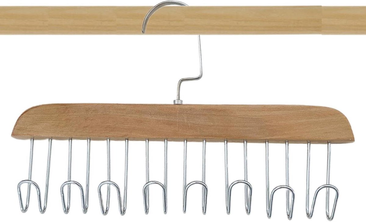 Hanger Set - Accessoirehouder - Garderobe Organiseren - Verstelbare Hoek - 8 Haken - Khaki