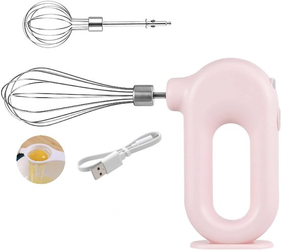 Draadloze Handmixer - Mini Klopper - Keuken Mixen - Vier Snelheden - 19 cm Hoogte - Groen — afbeelding 2