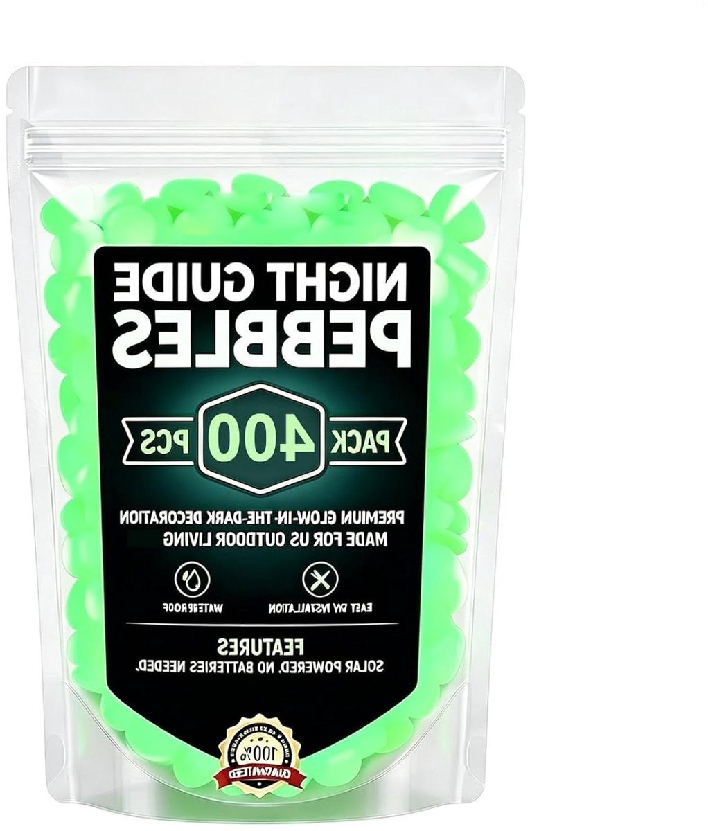 Gloeiende Kiezels - Decoratief Grind - Tuin Verlichten - Zonne-energie - 400 Stuks - Groen