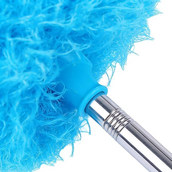 Ventilator Stoffer - Stofdoek Telescoop - Hoogtes Reinigen - Uitschuifbare Paal - 3.2 Meter - Grijs — afbeelding 3
