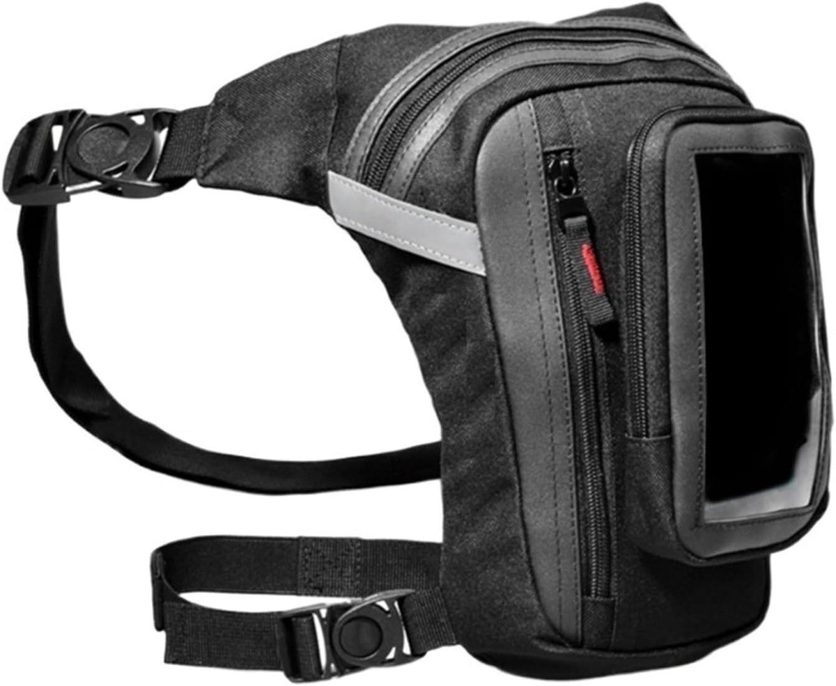 Motorfiets Been Tas - Heup Tas - Outdoor Activiteiten - Waterdicht Materiaal - 26.5 x 18 cm - Zwart