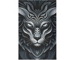 Zwarte abstracte geometrische leeuw decoratieve theedoeken voor keuken decoratieve badstof keukendoeken absorberende keukendoek schattige bedrukte boerderij toallas de microfibra para limpieza 28 x 18