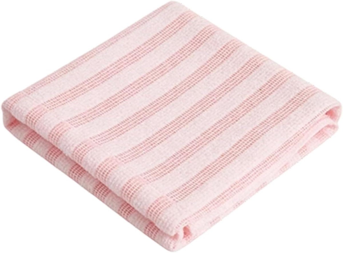 Badstof Doek - Scrubband Lichaam - Huid Reinigen - Verlengde Greep - 100 cm Lengte - Grijs