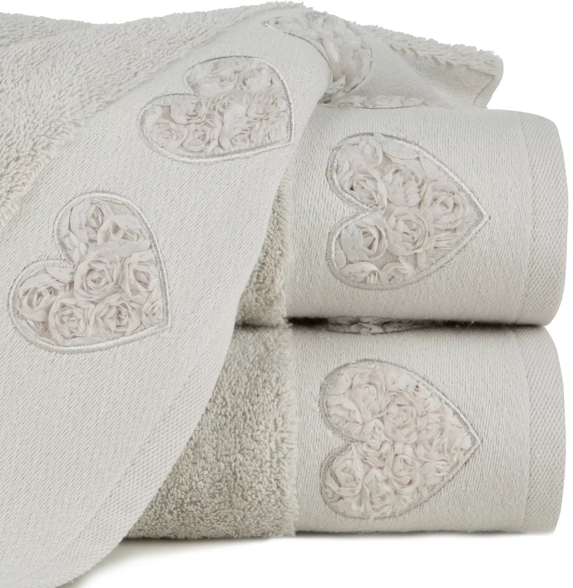 Kamila Badhanddoek Katoen 50x90 Zilver - Luxe en Zacht