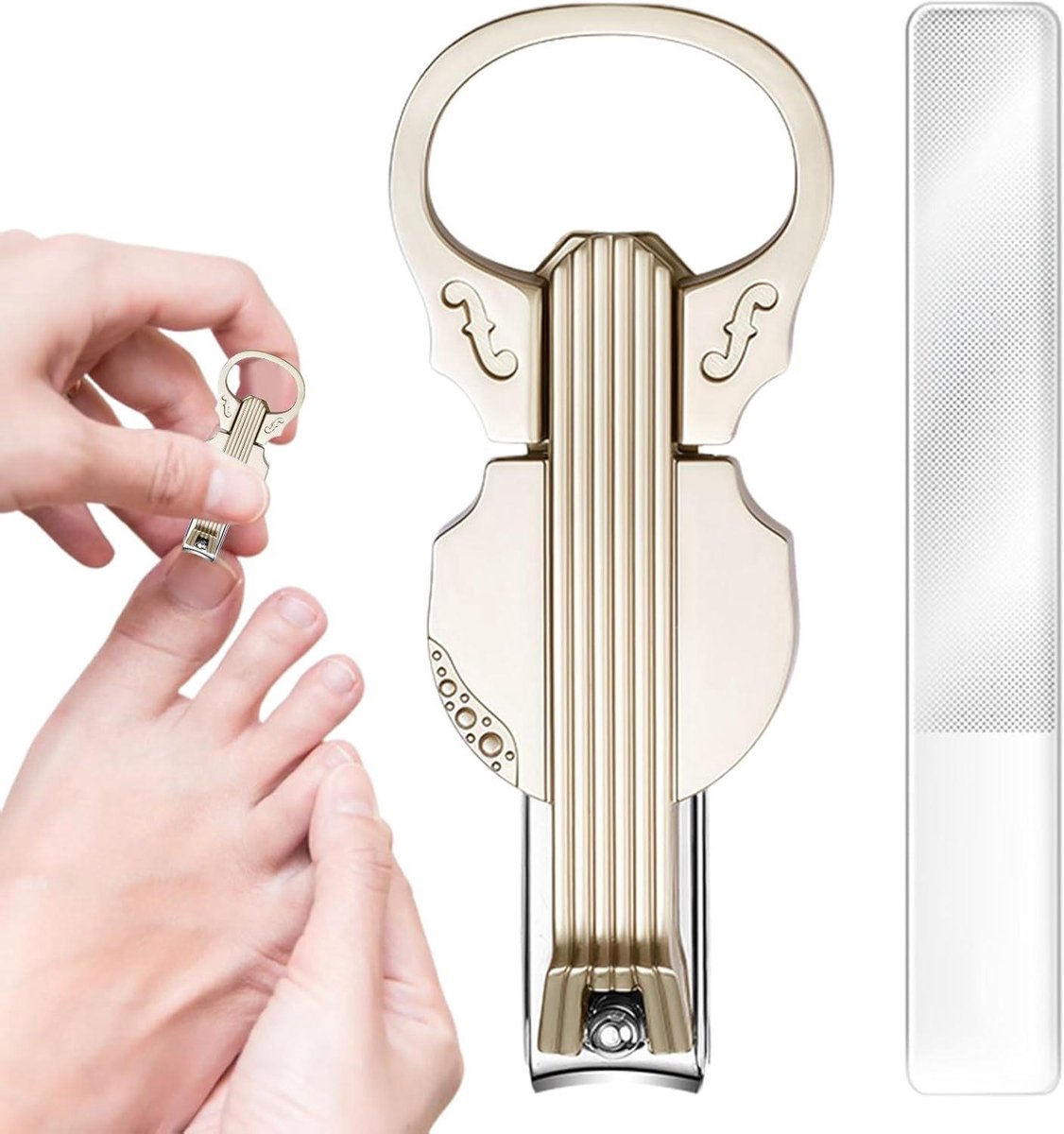 Teennagelknipper - Nageltrimmer - Nagelverzorging - Met vergrootglas - 93 x 37 cm - Metaal