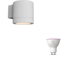 Philips Hue Fylx Wandlamp voor Buiten Down (Wit) - Buitenlamp - GU10 - Wit en Gekleurd Licht - Hue White and Color Ambiance
