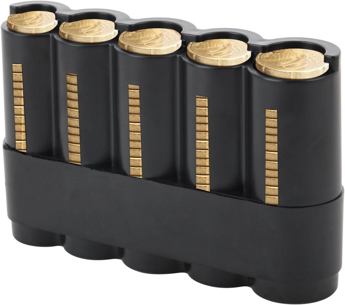 Munten Dispenser - Wisselgeld Houder - Transacties Versnellen - Universele Munt Compatibiliteit - 346 Milliliters - Zwart